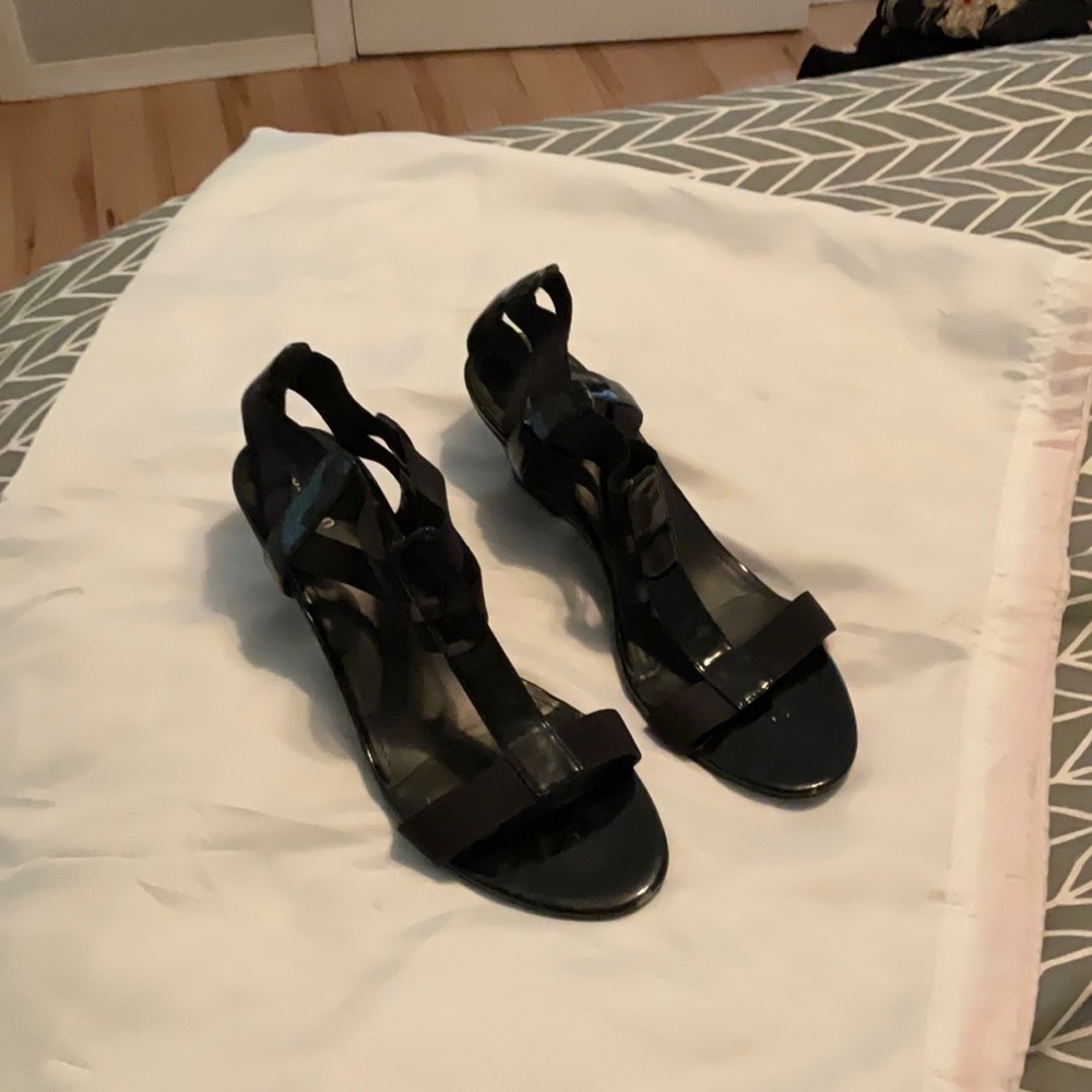 Target patent leather wedge size 8